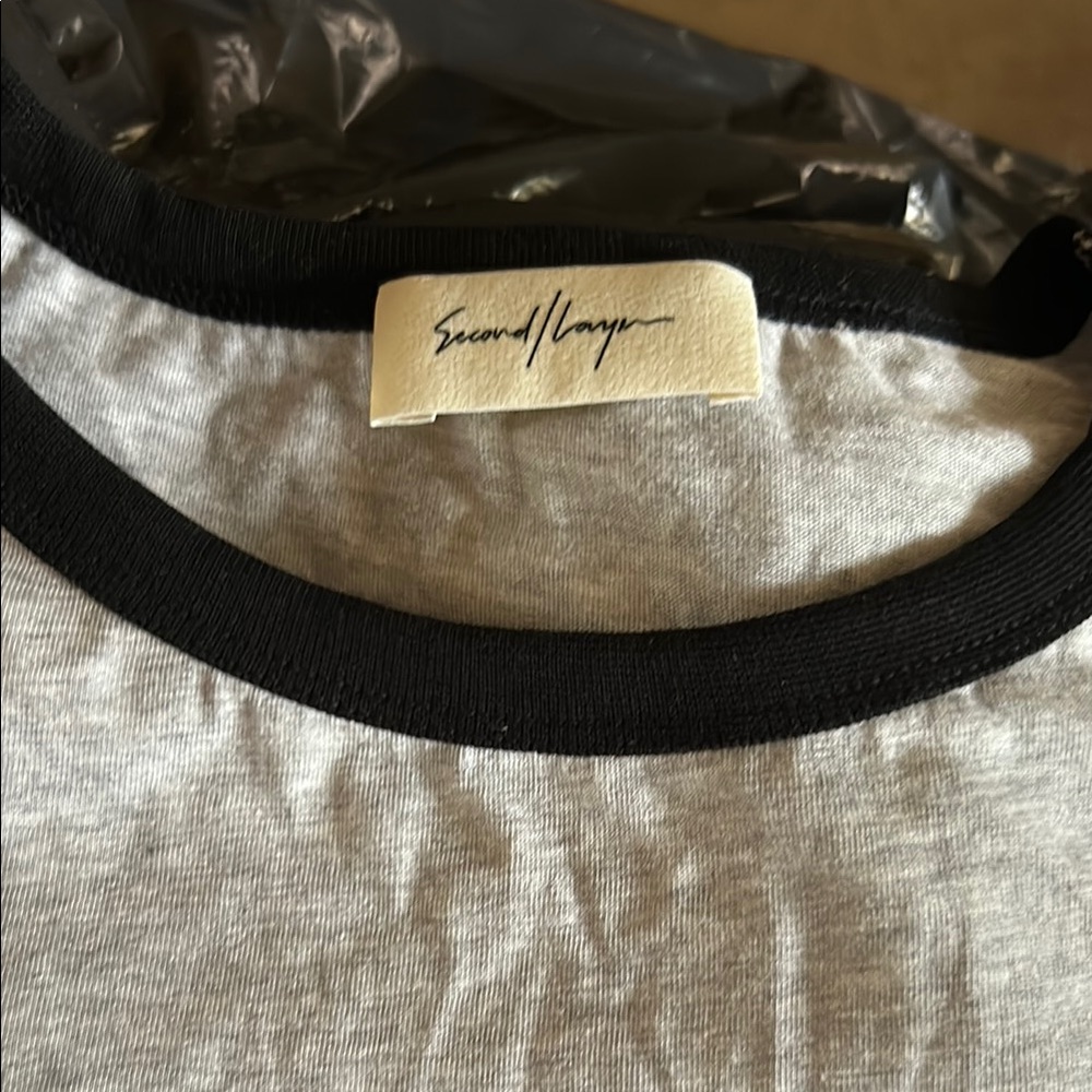 Second Layer Black and grey T-Shirt